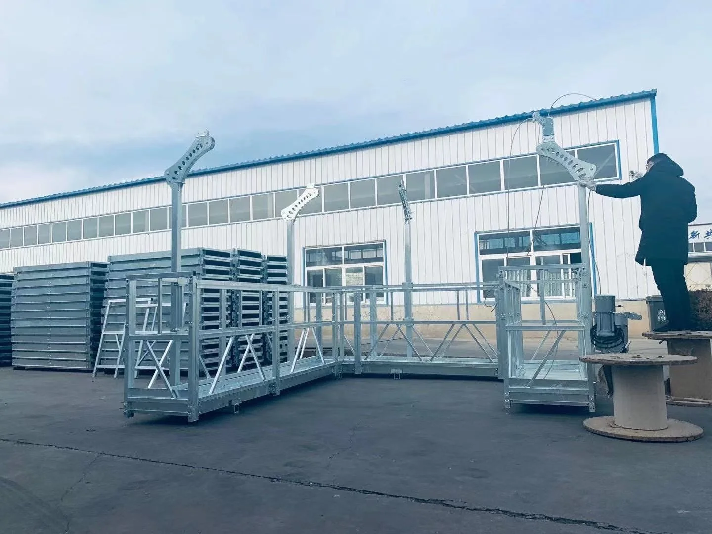 Zlp800 aluminum gondola scaffolding building cleaning equipment