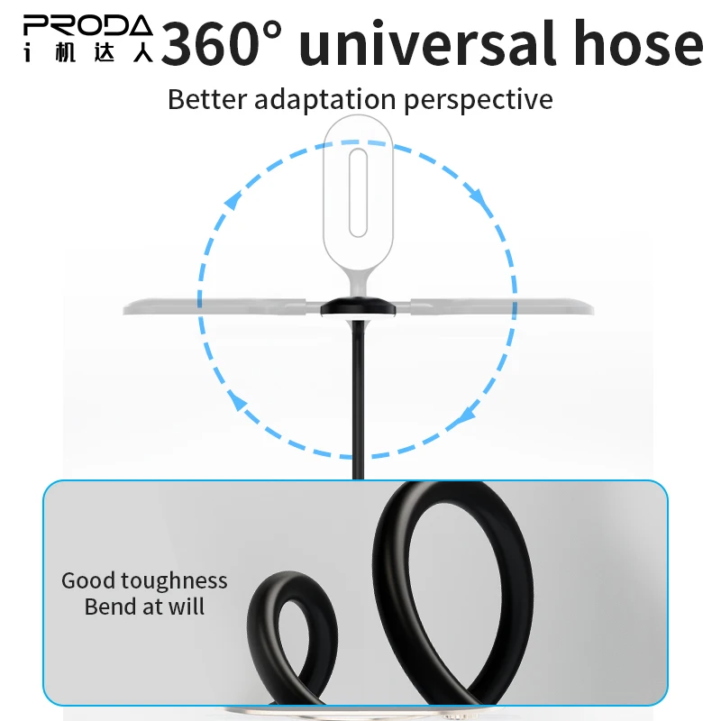 PRODA/AZEADA 5 In 1 15W Wireless Charger With Desk Lamp PD-X3 3A QI Wireless Charging Stand Holder For iPhone iWatch Airpods