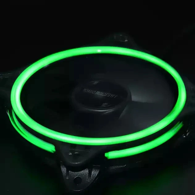 12cm computer cooling double thin circle 120mm pc case LED Glow fans