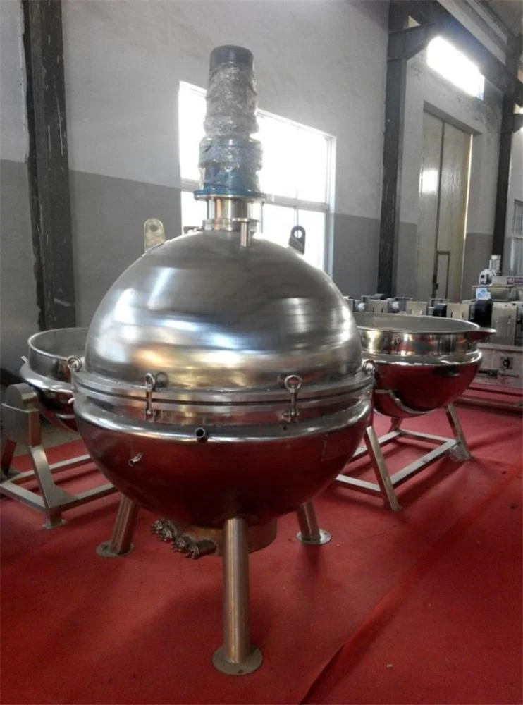 Electric Heating Tiliting And Mixing Type Jacketed Kettle Boiling Cooker