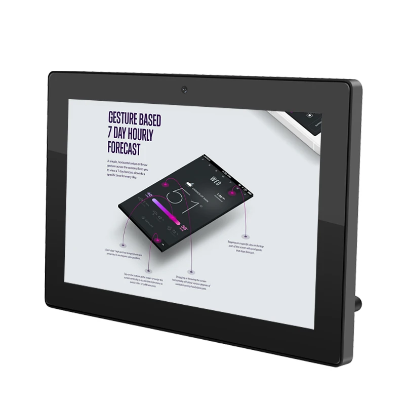 OEM 10.1 inch RK3588 4GB RAM 32GB Storage Capacitive Touch WiFi Screen Android 12 Advertising Display