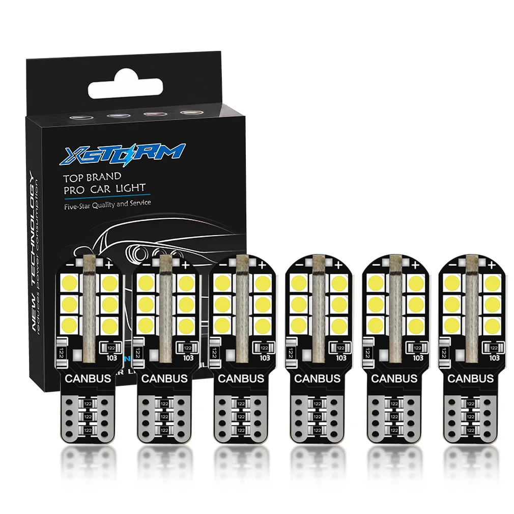T10 194 168 Light LED Car Interior Reading Bulbs Car Side Marker Light License W5W LED T10 Led Canbus LED Bulb 24SMD