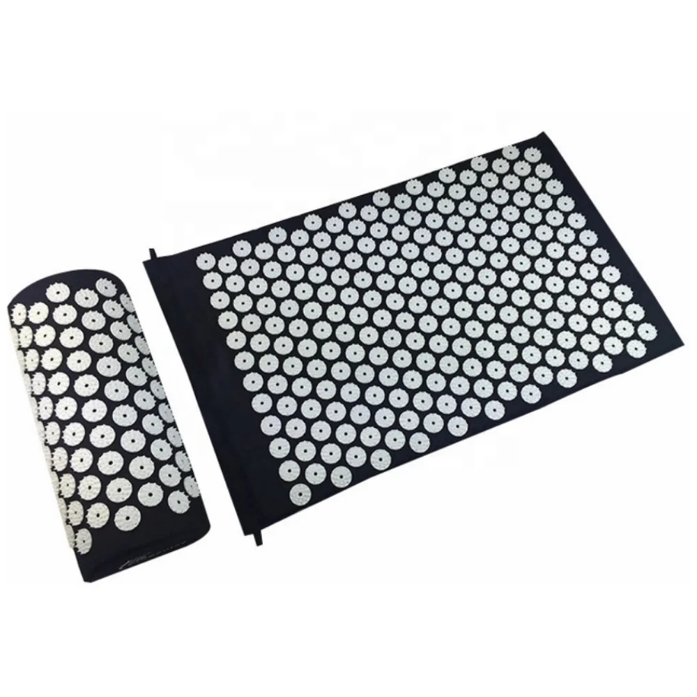 Yoga Mat Acupuncture Mat And Pillow Set Relieve Stress Back Body Pain Acupressure Mat