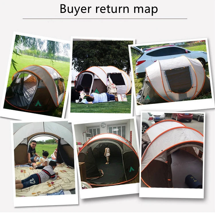 Outdoor full-automatic quick opening tent 3-4 people 5-8 people camping tent outdoor