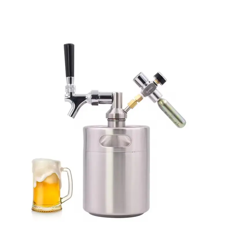 Homebrew Stainless Steel Mini Keg Draft Beer Keg Dispenser For Party