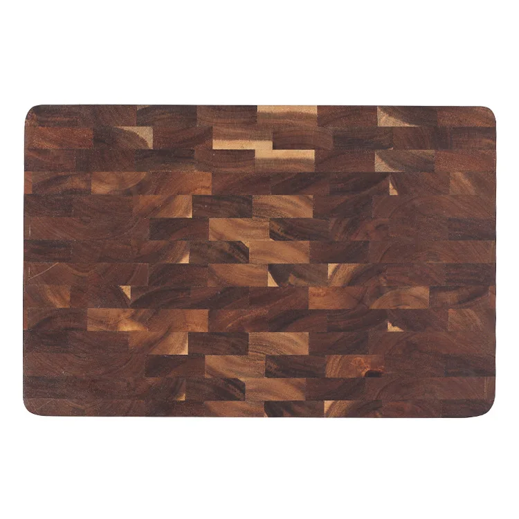 Black Walnut Cutting Board Sturdy Bamboo Chopping Board Butcher Block Walnut Solid Wood Cutting Board with Juice Groove Handles