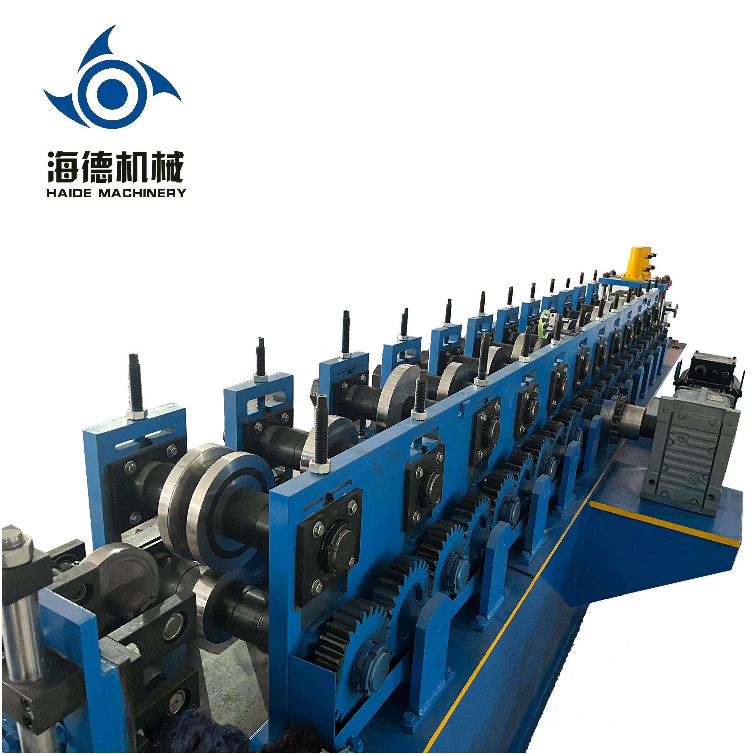 Haide zinc plated Omega steel keel cap groove drywall roller forming machine