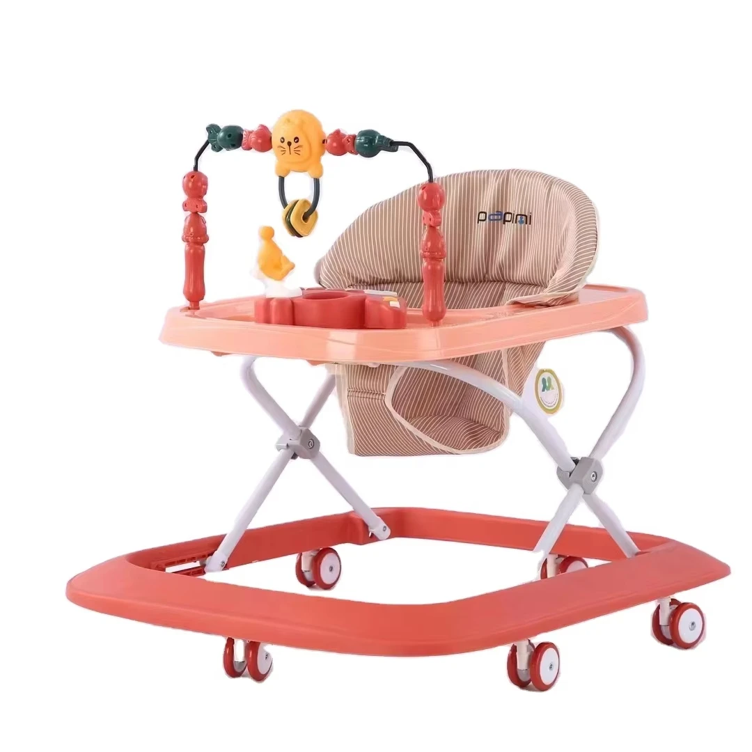 2024 Simple Multi-Function 3 in 1 Baby Walker with Music Push Strollers Early Education Toys for Toddlers Plastic Material