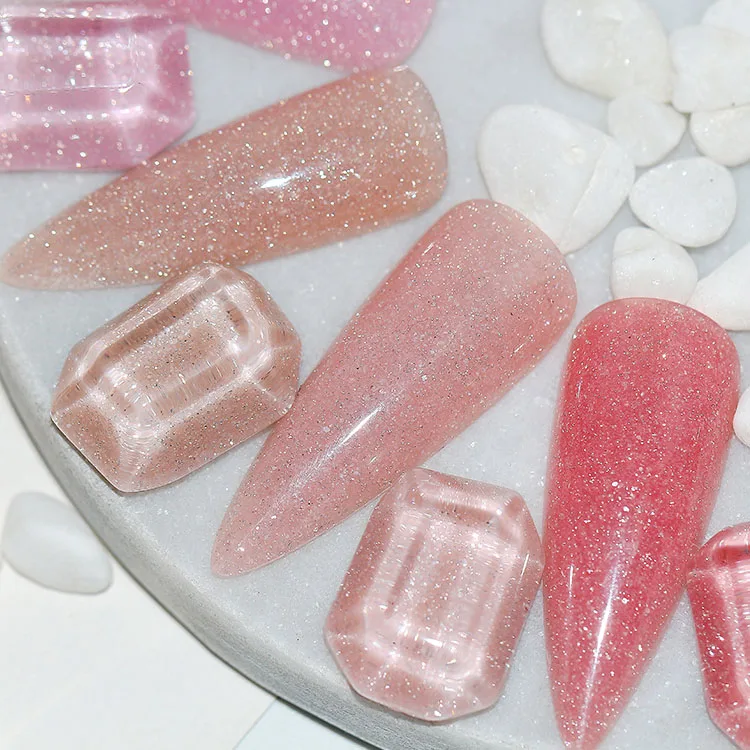 2022 yidingcheng New 15ml products art acrylic led/uv buildering hard jelly poly nail extension gel