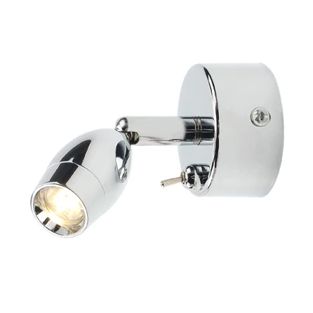 DC12V 2W LED Spot Reading Wall Light RV Bedside Boat Spotlight Lamp Trailer Home Caravan Lighting Button toggle the switch