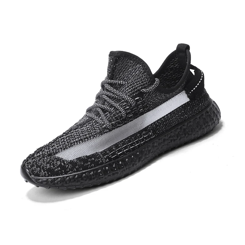 Новинка, светящиеся мужские спортивные кроссовки для бега, модная блестящая повседневная прогулочная дышащая обувь большого размера