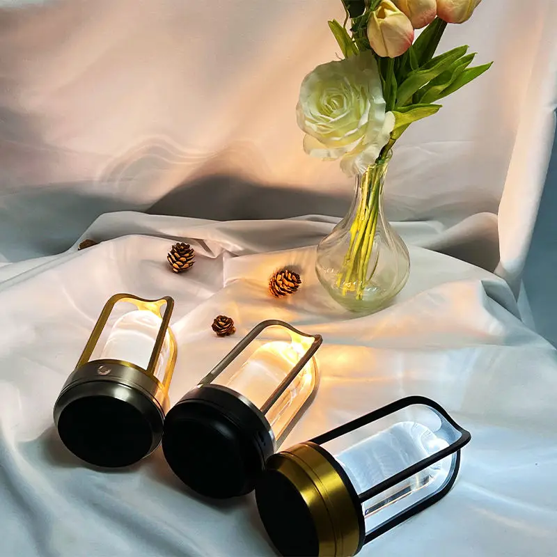 Cordless Rechargeable Crystal Table Lamp for Restaurant Outdoor Indoor Use Ambience led light