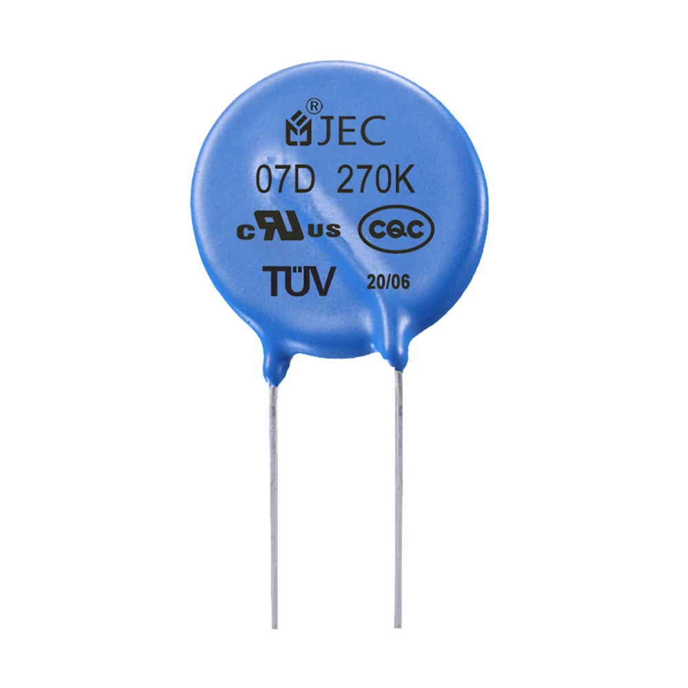 VDE CQC Certification 7D220k Wide Range Voltage Zinc Oxide Varistor 22v 7D220K