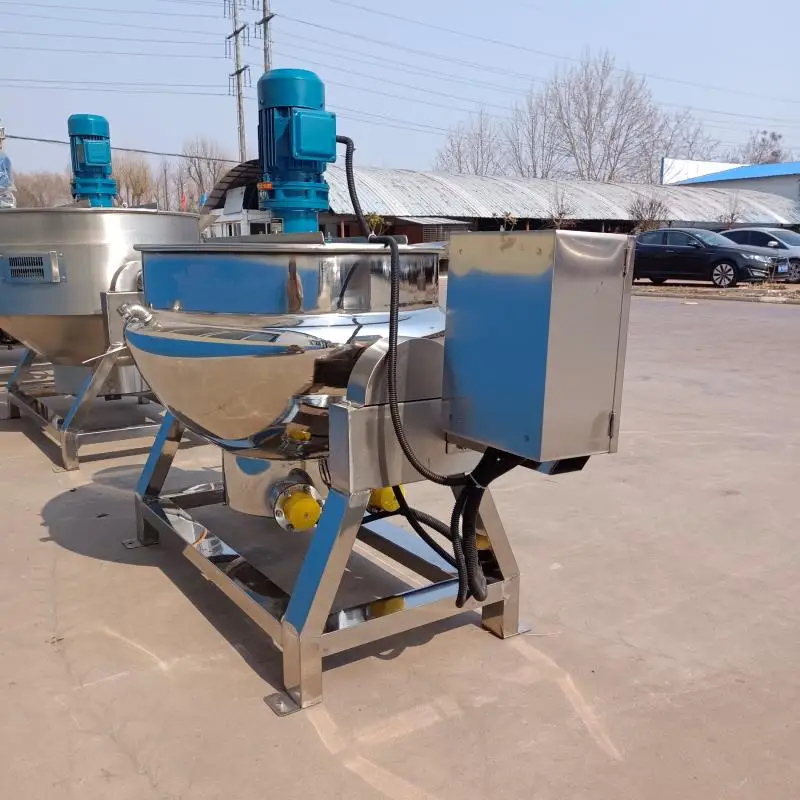Chili Caramel Sauce Multiple Heating Mixing Automatic Gas Electric Cooking Mixer Machine