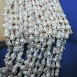 DIY pearl beads,100% Nature freshwater loose pearl with baroque shape, BIGGEST BAROQUE shape pearl .11-22 mm,nice nature color