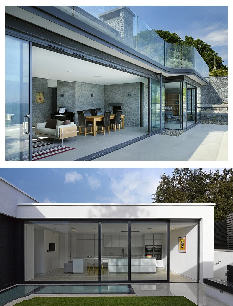 Chinese Supplier Aluminum Profile Sliding Doors Inside