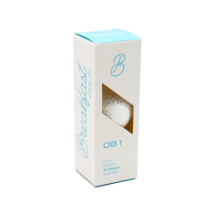 Recyclable Paper Cardboard Wholesale Custom Logo Printed Packaging Mini Golf Ball Gift Box Set