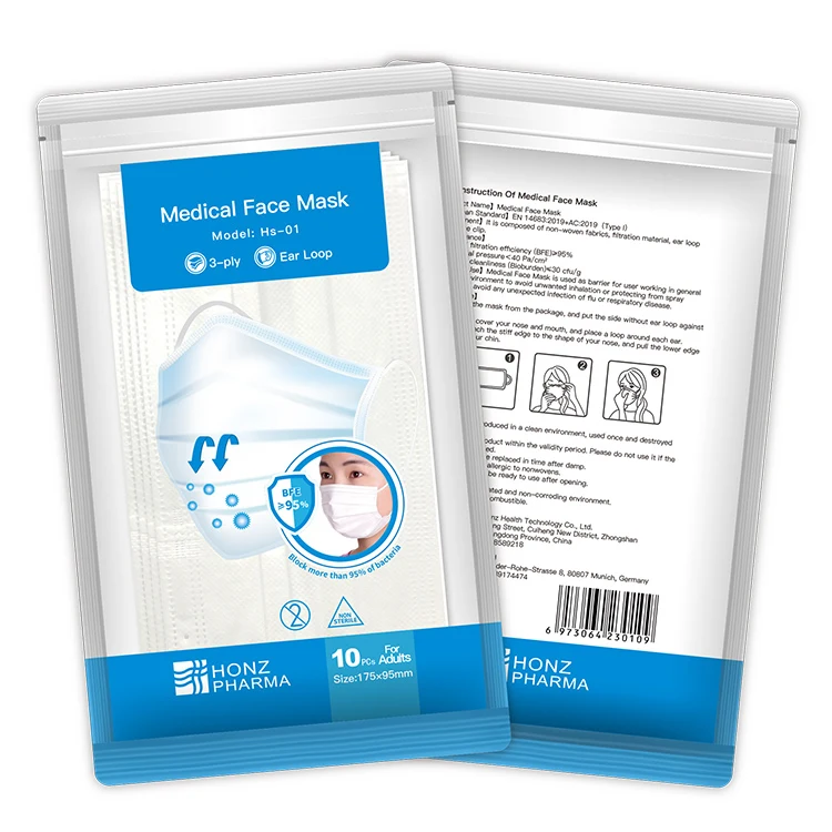 
High end custom Anti virus respirator ffp3 disposable medical grade protective mask 