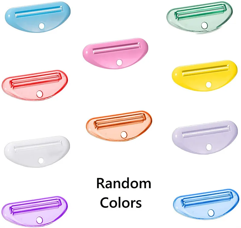 Toothpaste Tube Squeezer Dispenser, Plastic Tube Squeezer Holder Toothpaste Clips for Saving Toothpaste Facial Cleanser Creams