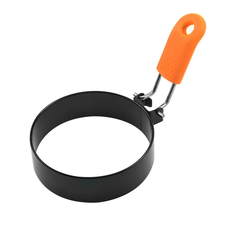 CR04 Nonstick Egg Rings Round Crumpet Ring Mold Shaper for English Muffins Pancake Cooking Griddle - Portable Grill Accessories