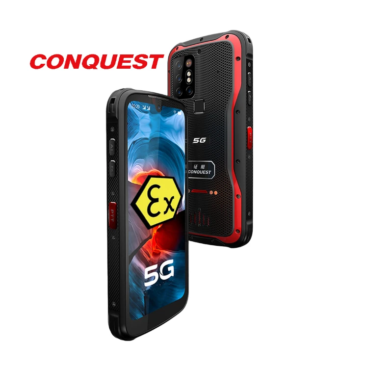 Conquest S20 5G Rugged Mobile Phone Thermal Imaging 48MP ATEX Smartphone Android 11 8GB 256GB Waterproof Mobile Phone POC