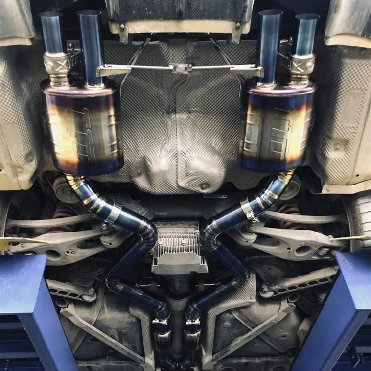  MAXDO высокопроизводительная Автомобильная выхлопная система Catback с титановым покрытием из нержавеющей стали для BMW M3 E92 E93 V8