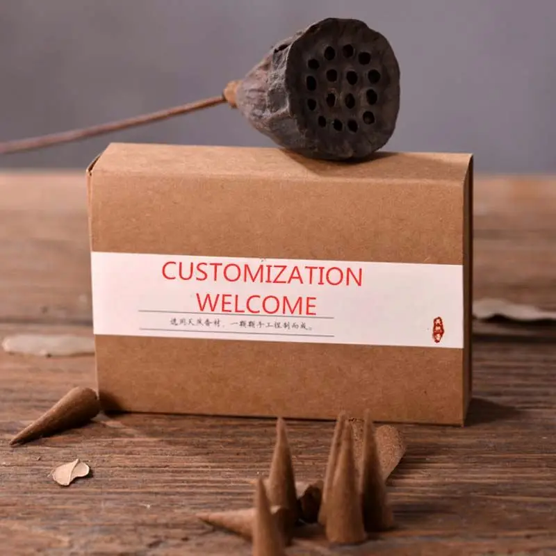 Customization Welcome Wholesale Natural Handmade Tower Cones Oud Sandalwood Incense Cones