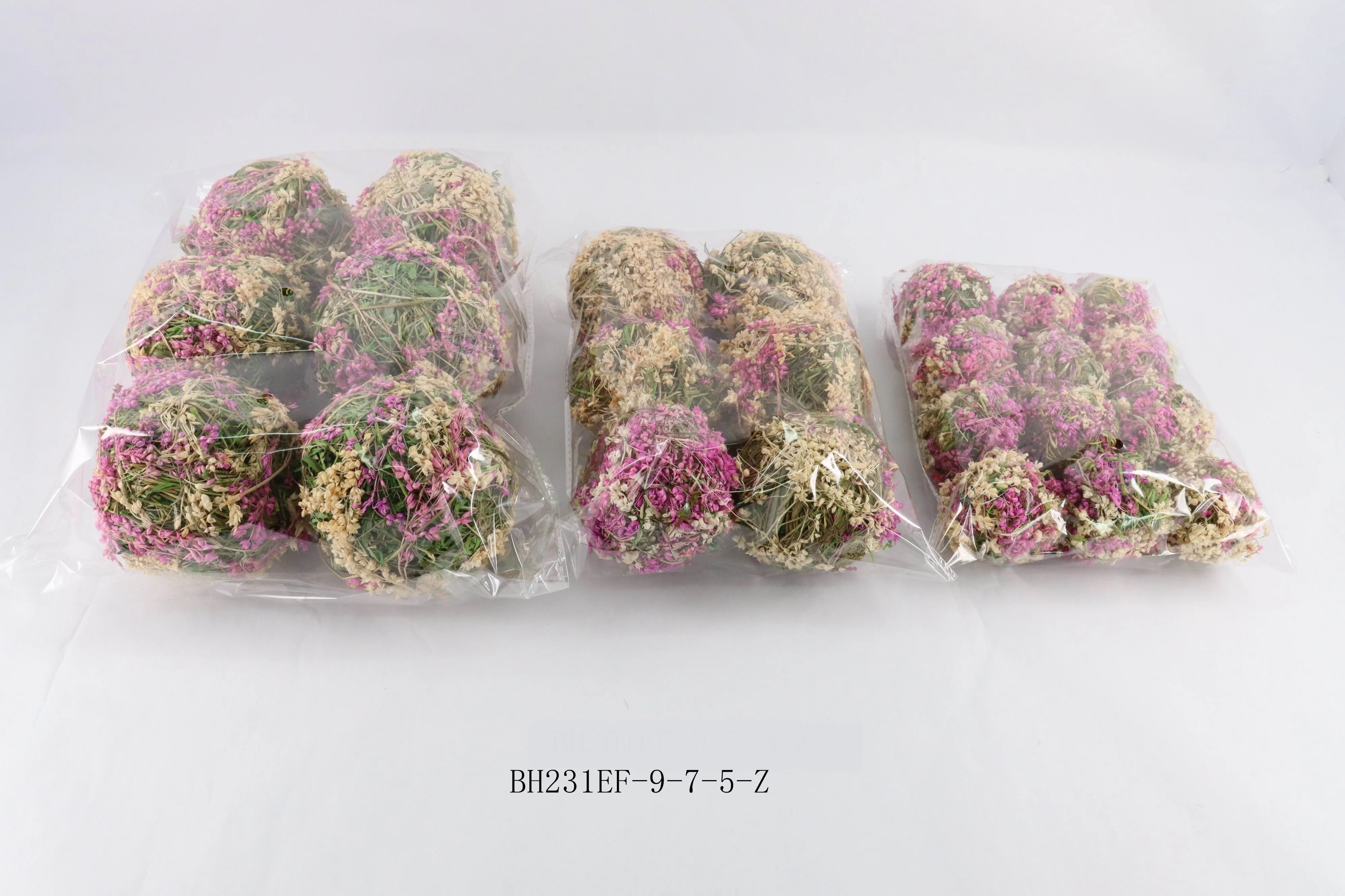 manufactory  floral accessories Dia 9cm 7cm 5cm  sorghum grass ball  in Wholesale Price