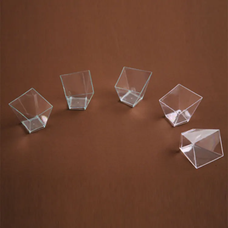 Mini Ps Disposable Custom Unsquare Beverage Tasting Dessert Plastic Cup