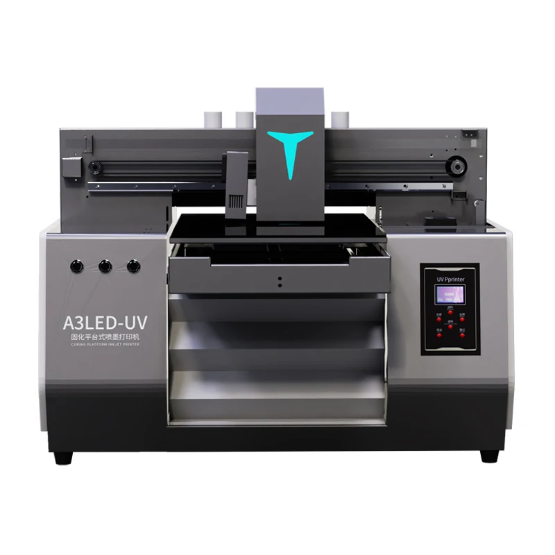 Factory low price Direct Sale A3 Double Heads Fast Phone Case Pen Golf Lighter LED UV Flatbed Printer Inkjet Printer