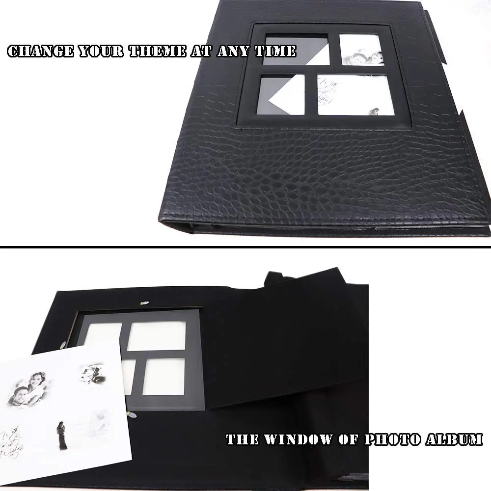 Wedding photo albums / leather photo album covers / black albums photo