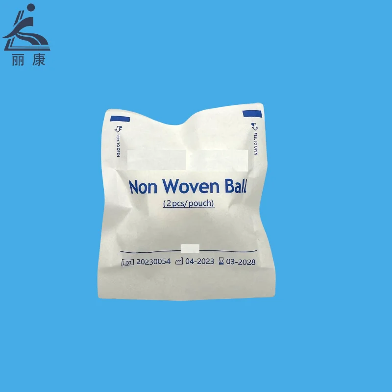 Non Woven Ball 2pcs/pouch Diameter 2cm Medical Disposable Dressing Surgical Supplies First Aid High Quality Super Absorbent