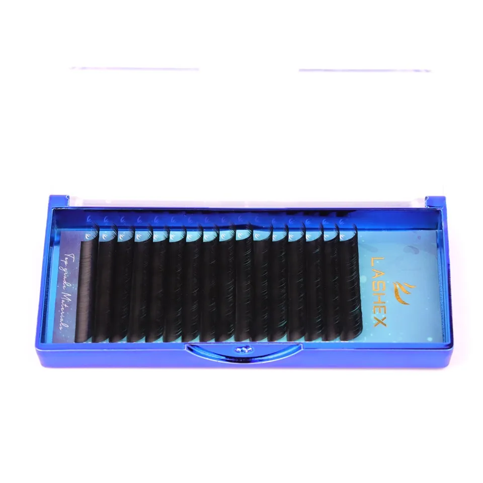 Cashmere mink eyelash extension matte black private label korea pbt eyelash extensions russian volume lash