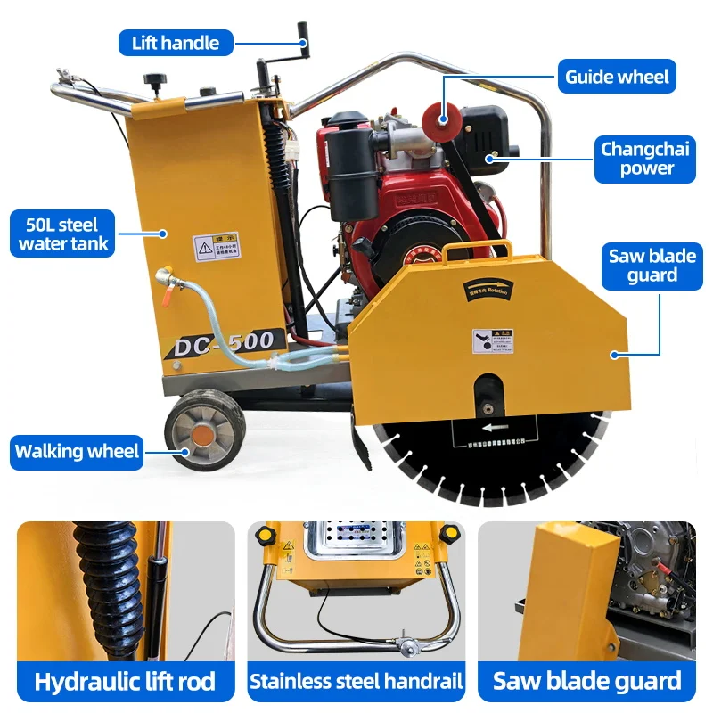 wholesale factory high operating efficiency concrete cutter wall floor asphalt road saw cutting machine Concrete Cutter