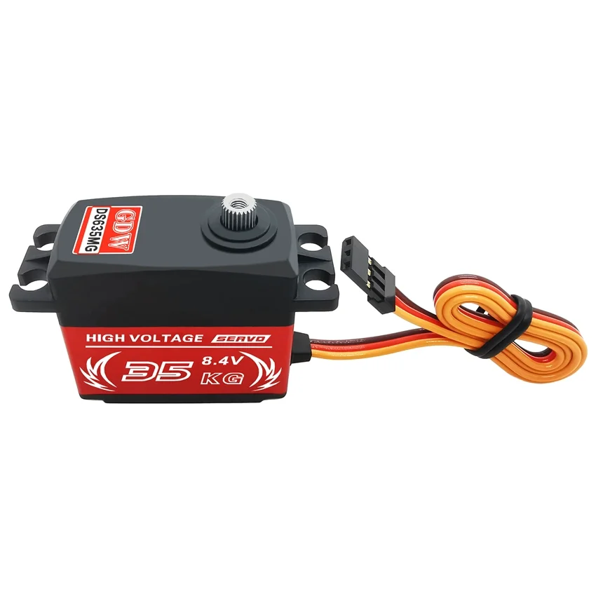 GDW DS635MG 35KG HV High Torque Metal Gear Standard Coreless Digital Servo for RC Car Aircraft Fixed Wing Turbojet UAV Robot
