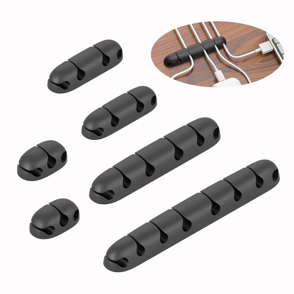 
2020 New Design Cable Holder Clips Desktop Cable Organizer Cord Wire Management 