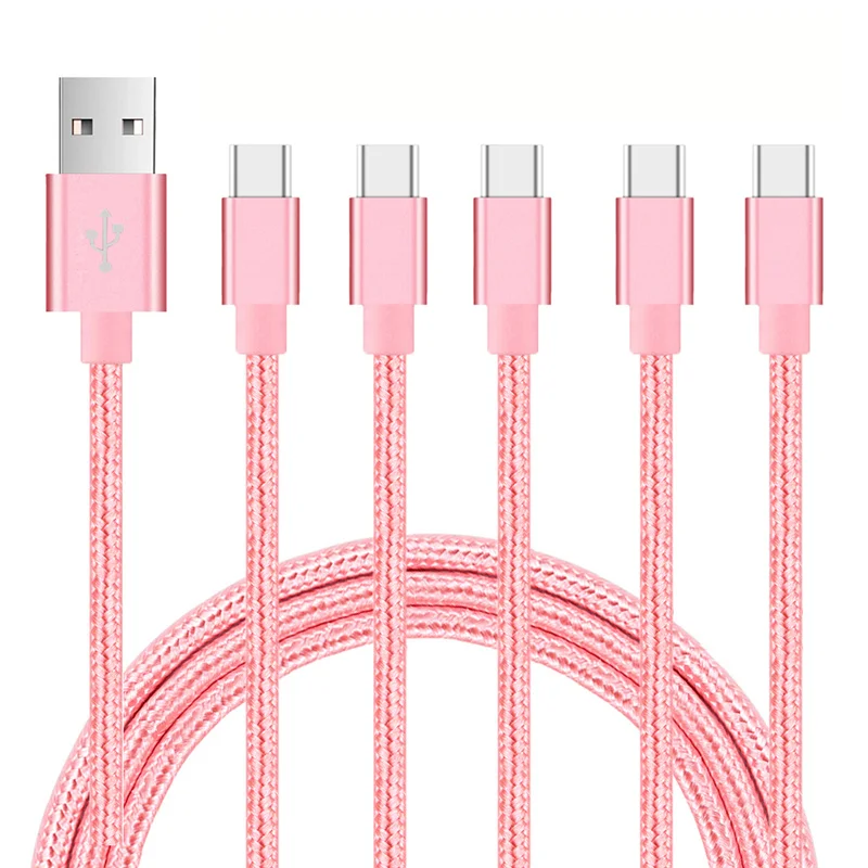 Hot sales Fast charging Nylon braided type c usb Data Charger Cord for iPhone  Type C USB cable (1600184650807)