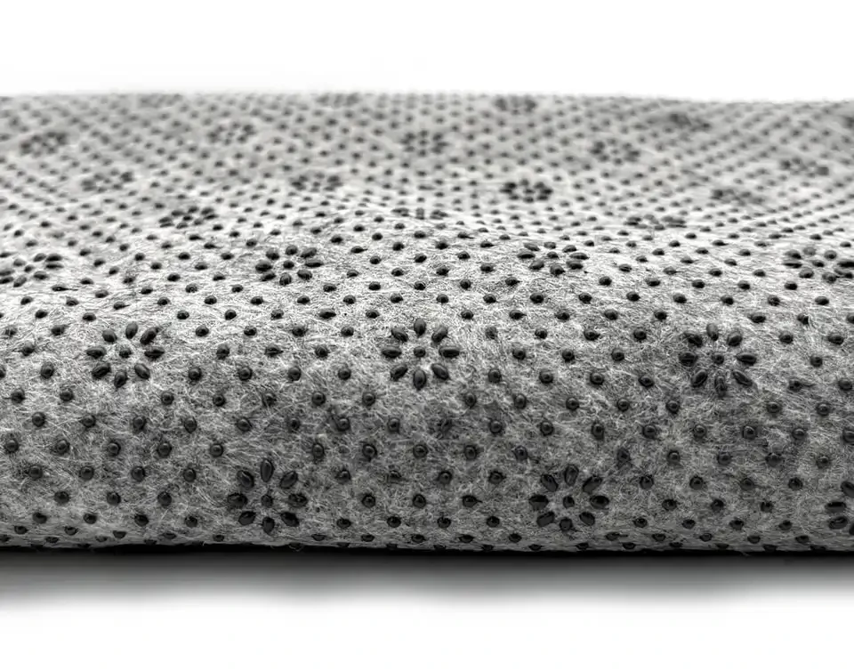 white stiff craft felt secondary backing fabric tufting secondary cloth