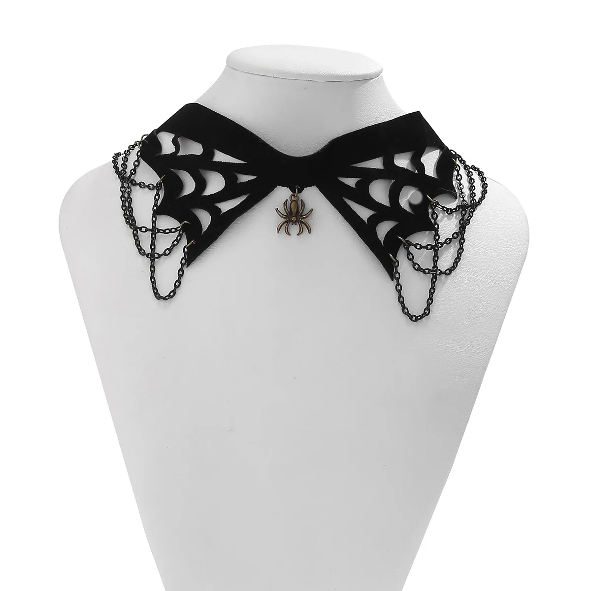 Hot sale  America Halloween Jewelry  Spider web style necklace bracelet Punk  Accessory  Goth choker for women
