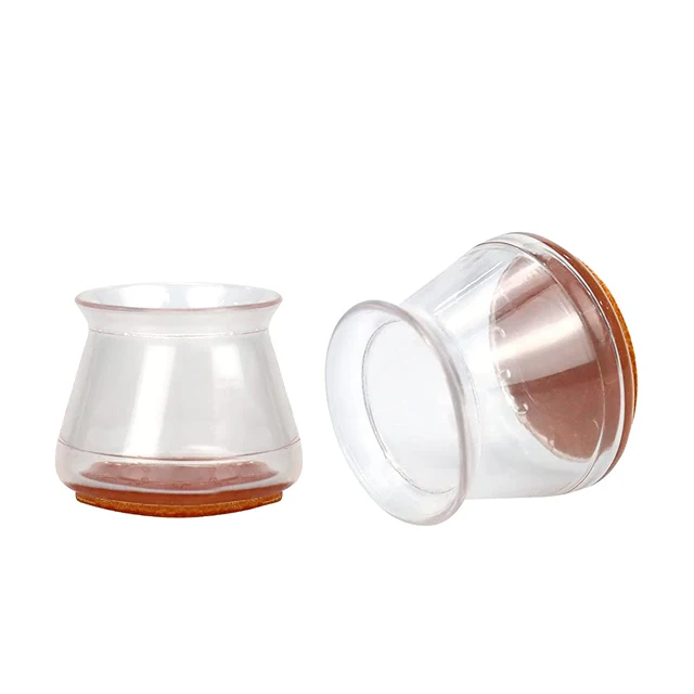 
Transparent Legs Plastic High Transparency Silicone Silicons OvalChair Leg Caps 