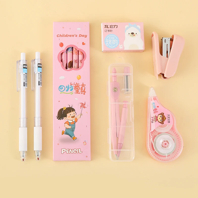 Top Grade School Supplies Set Back To School Stationery Wholesale Stationery Set for Kid Gift School Supplies