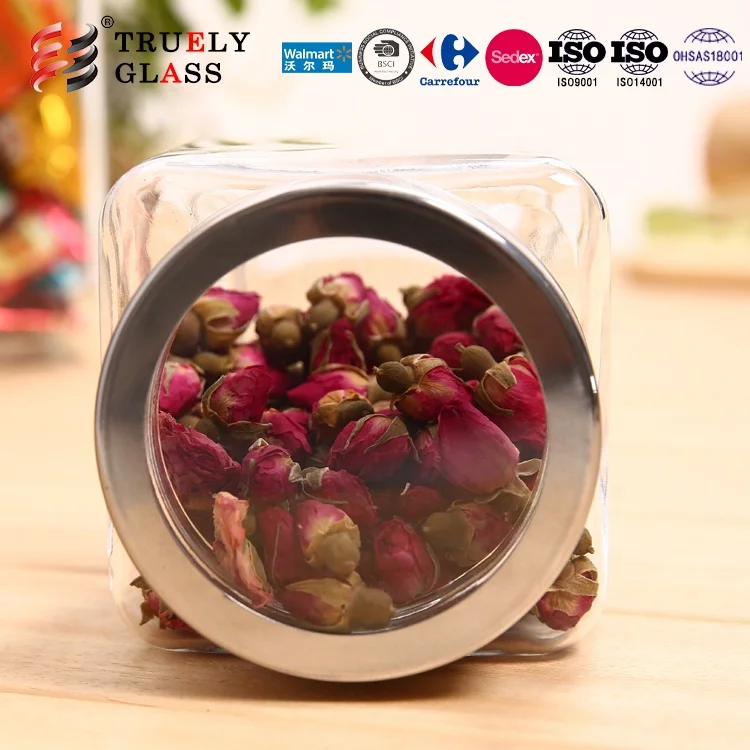 Factory Direct High Quality glass jar home goods Cheap Price Practical glass storage tank