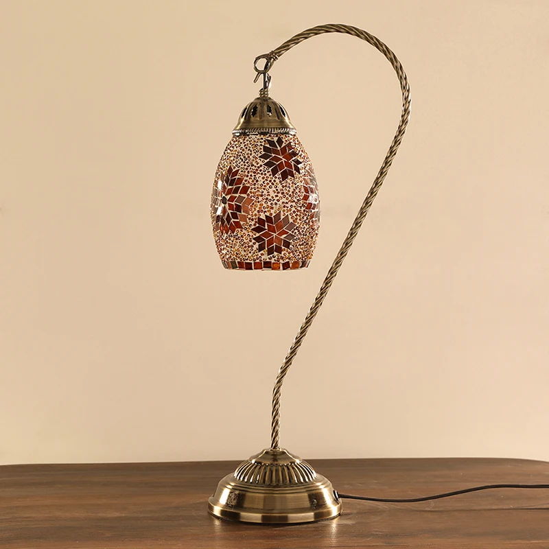 Evershining Турецкая мозаичная настольная лампа ручной работы с лебедем, марокканский стиль, светильник для украшения дома YMA405F