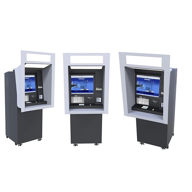 In Wall Through-The-Wall Banking Cash Cashless payment Kiosk ATM Machine Cash in and Cash Out Kiosk