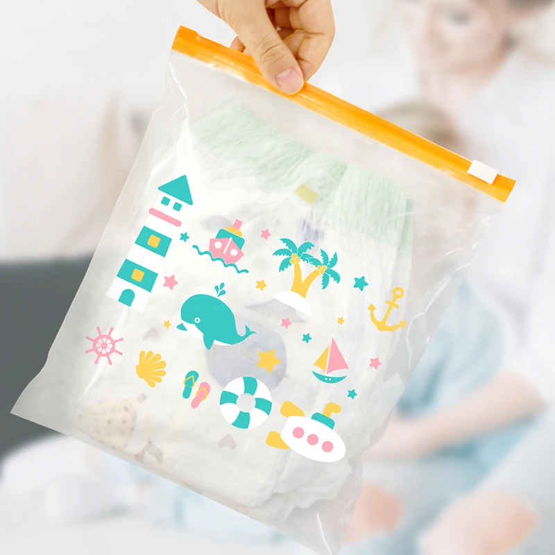 YURUI Factory antibacterial Freezer Cute Slider zipper bag for food storage