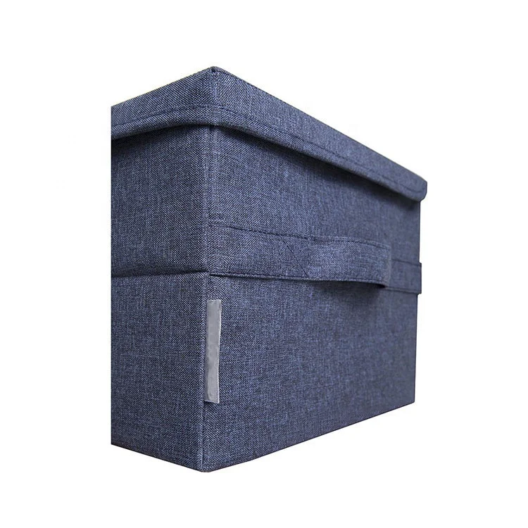 Sustainable Fabric Clothing Storage Boxes Foldable Square Drawers Home Closet Solutions Printed Technique Stocked Bag Storage