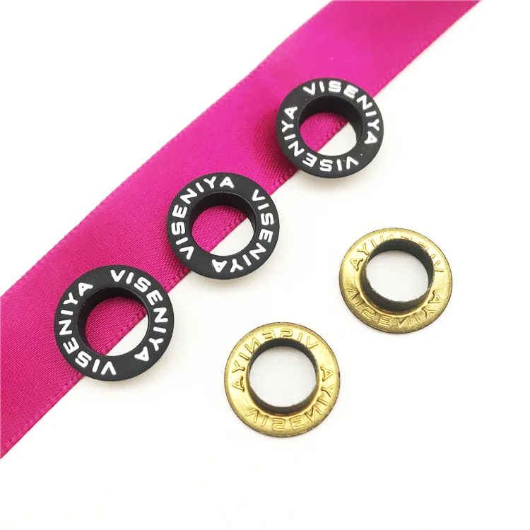 Hot selling colorful metal grommets with washer brass eyelet for garment
