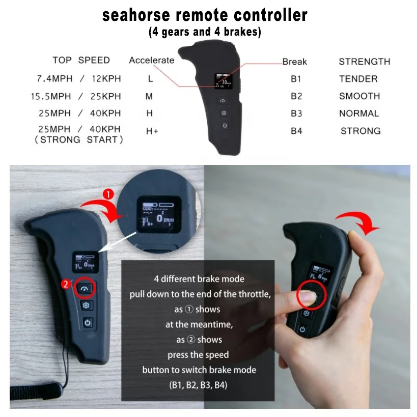Smooth riding wearable PU/78A tire strong power remote control electric skateboard