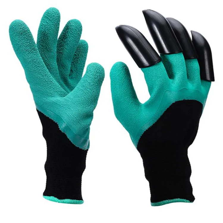 Competitive Price Custom Color Smooth Flower Household Garden Gloves with Claw