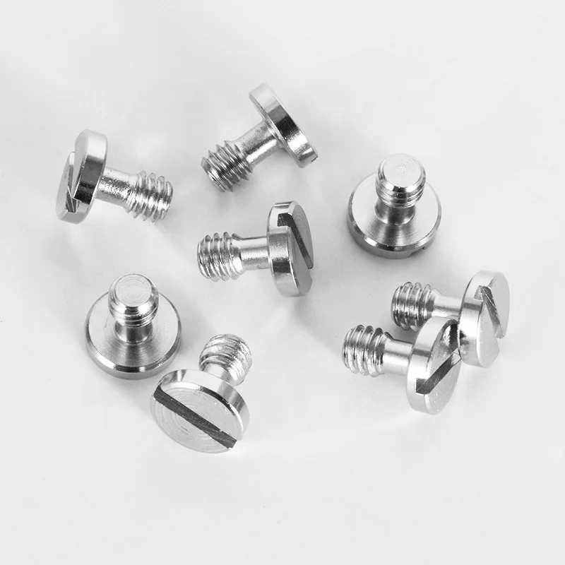 Wholesale tripod spy camera Iron screw button head quick release plate screw slotted flat head for ball head
